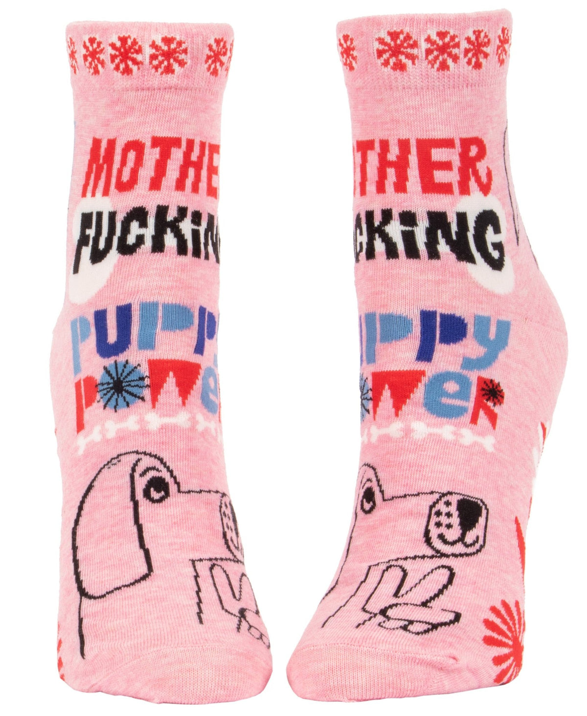 Women's Ankle Socks - MF'in Puppy Power