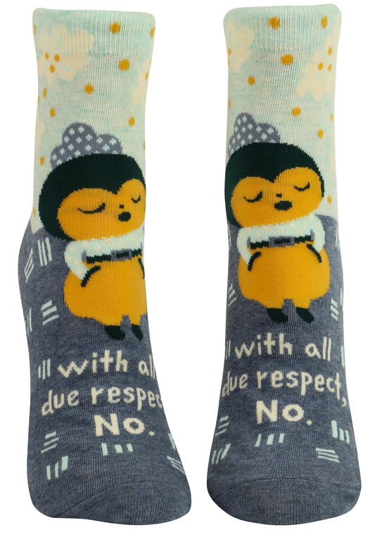 Women's Ankle Socks - With All Due Respect