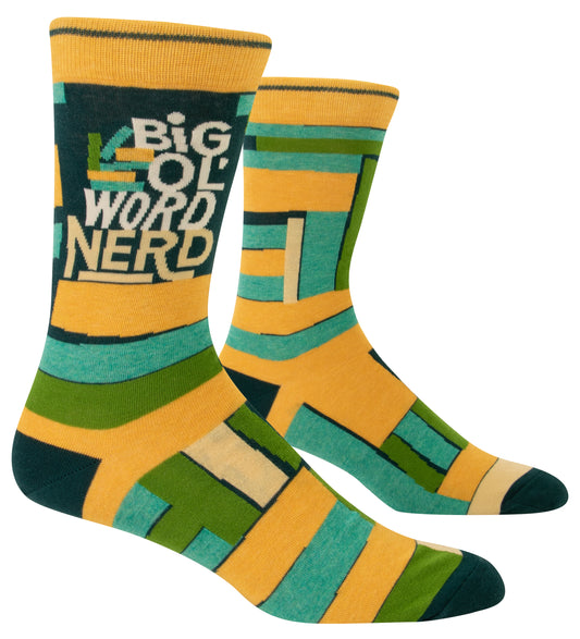 Men's Crew Socks - Big Ol' Word Nerd