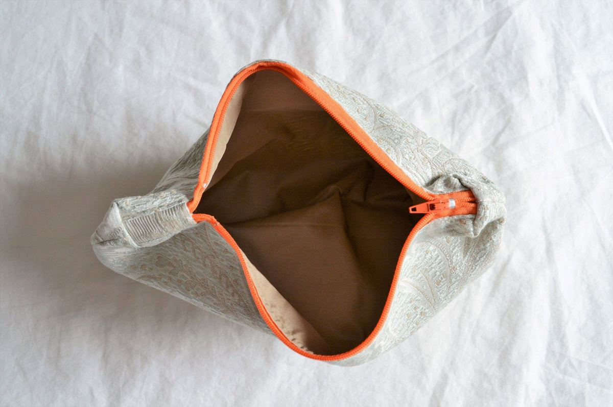 Large Zipper Pouch - Light Blue