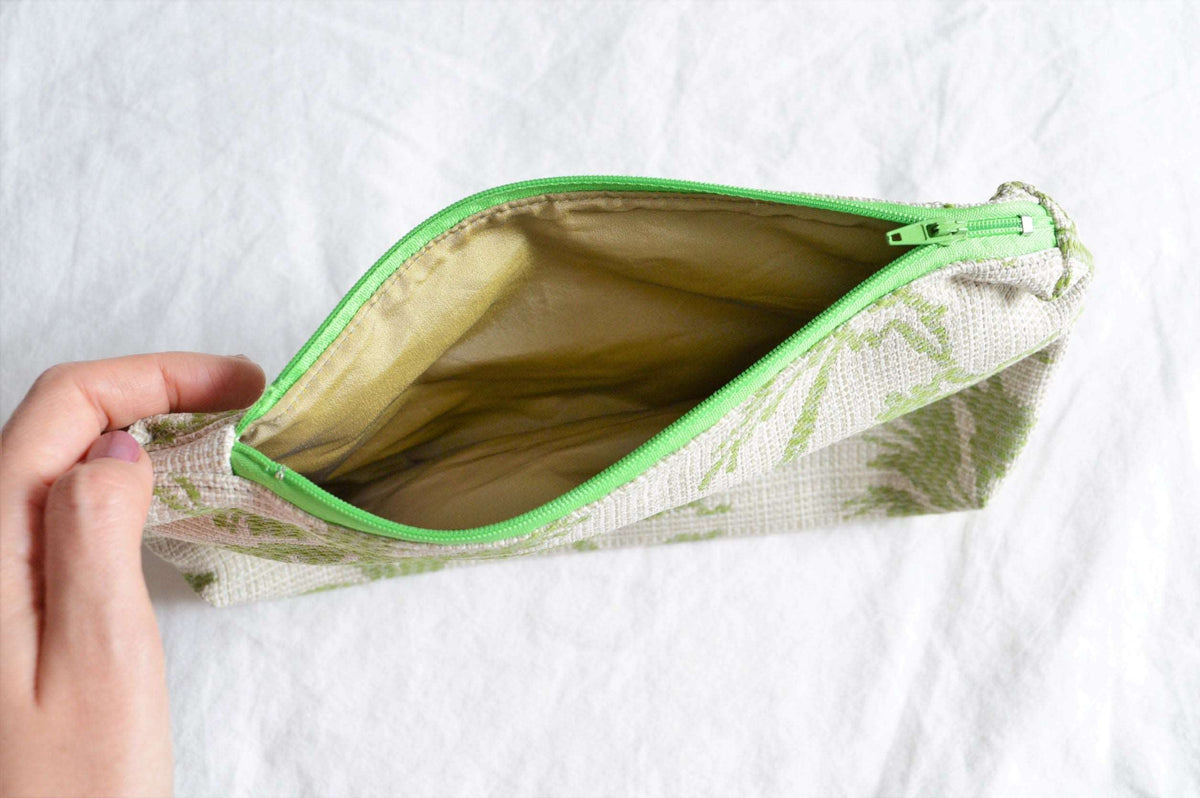 Large Zipper Pouch - Palm Trees
