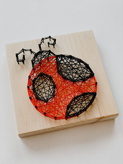 Small String Art Kit - Ladybug