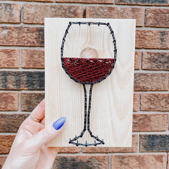 Medium String Art Kit - Red Wine