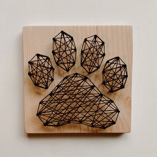 Small String Art Kit - Paw Print