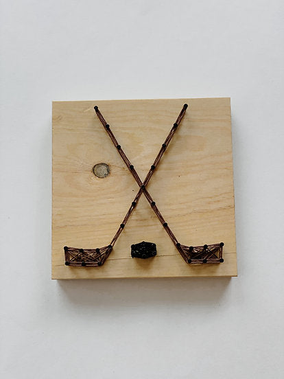 Small String Art Kit - Hockey