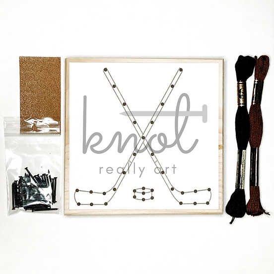 Small String Art Kit - Hockey