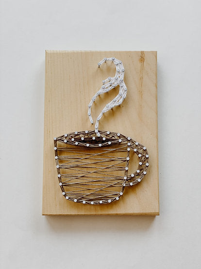 Medium String Art Kit - Coffee/Tea