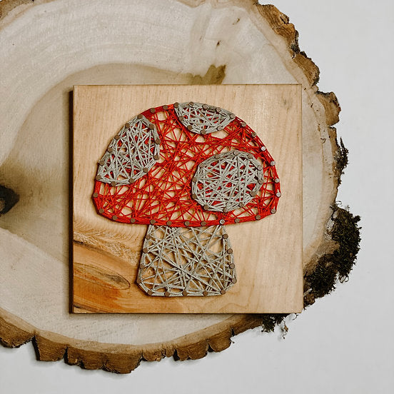 Small String Art Kit - Mushroom