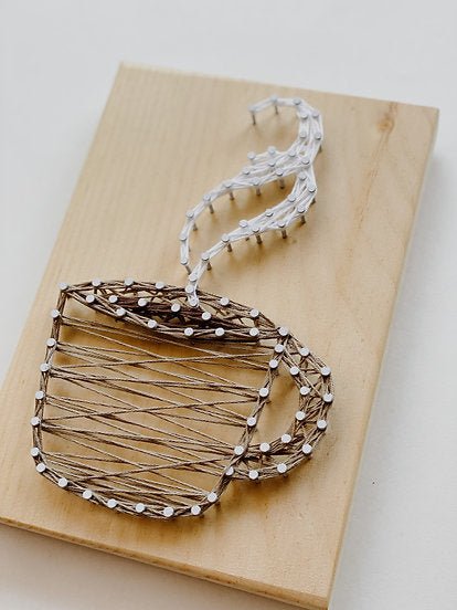 Medium String Art Kit - Coffee/Tea