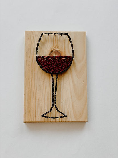 Medium String Art Kit - Red Wine