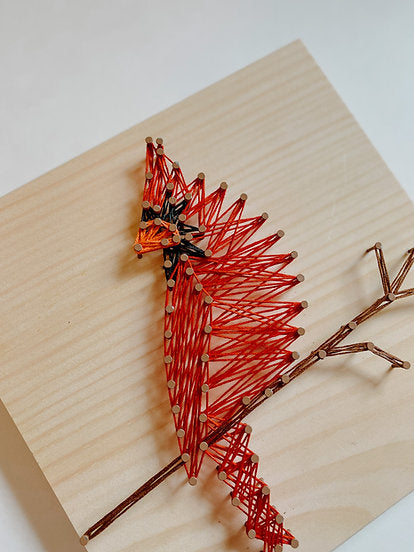 Large String Art Kit - Cardinal