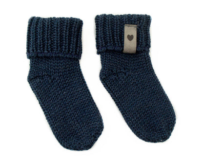 Baby Merino Wool Socks - Dark Navy