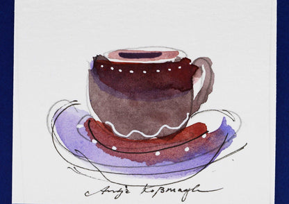 Coffee/Tea Cup Greeting Card Antje Koßmagk