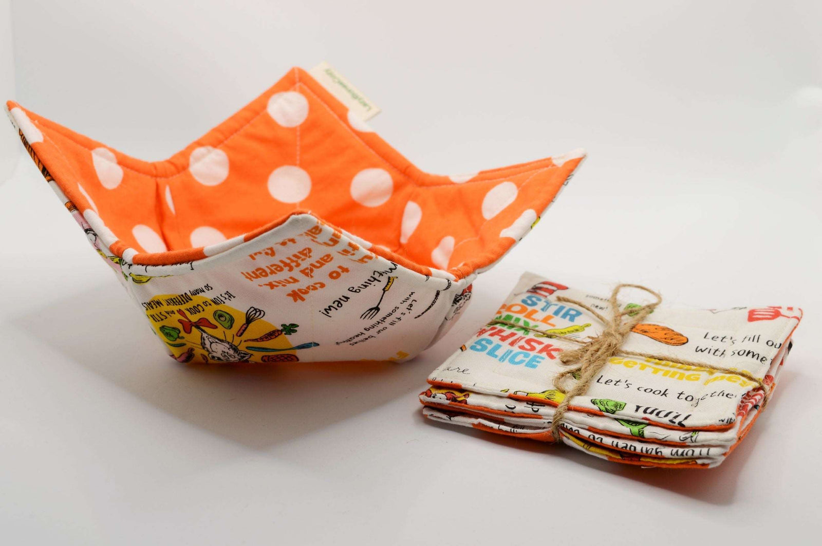 Bowl Cozy and Coaster Set - Cat in the Hat