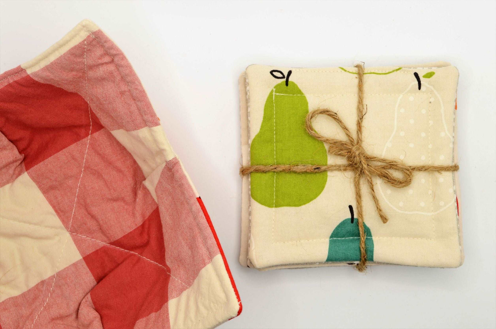 Bowl Cozy and Coaster Set - Pears
