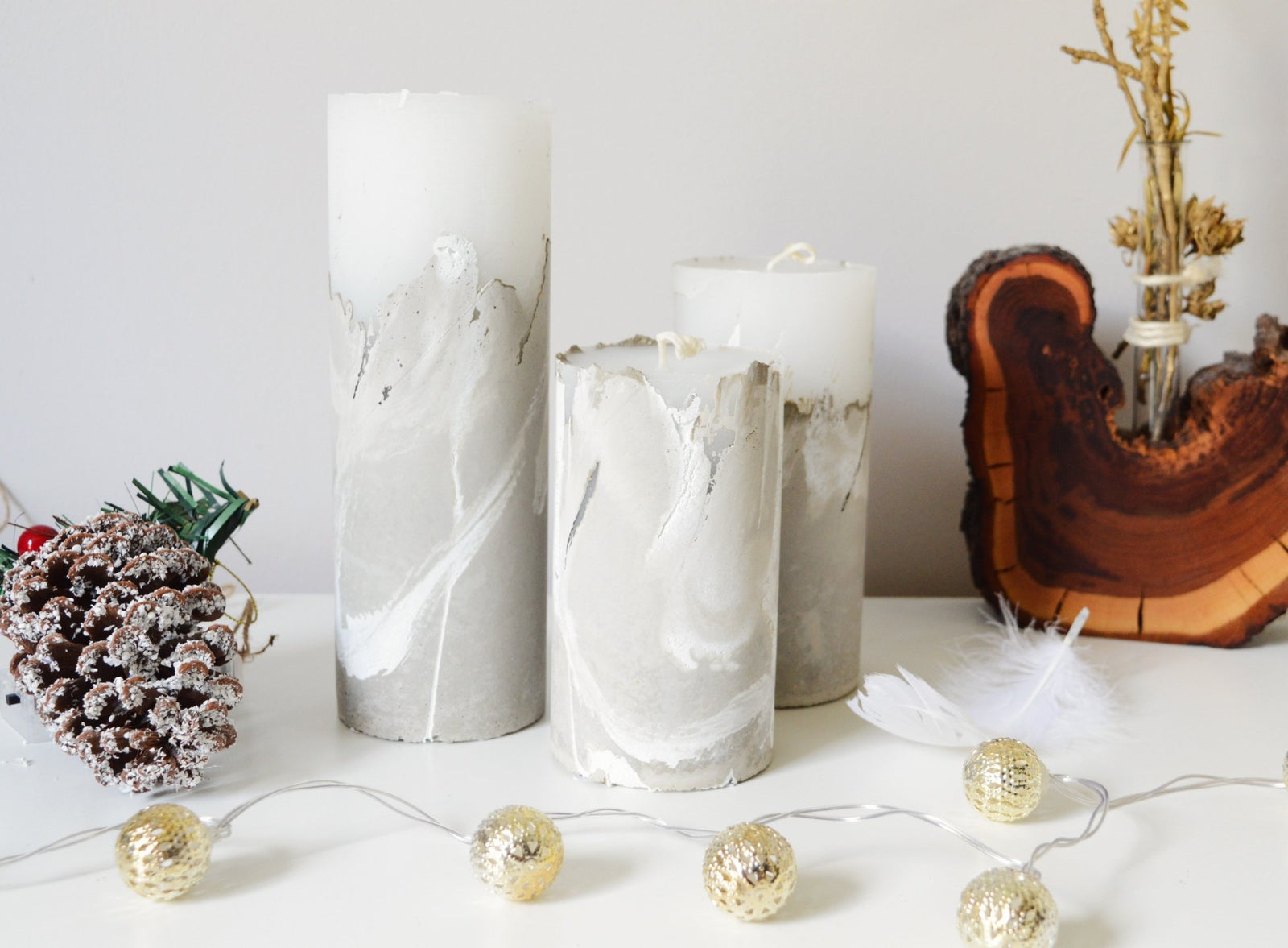 Pillar Candles - White