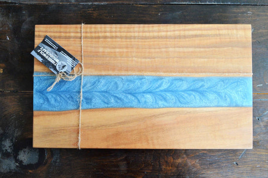 Charcuterie Board - Light Blue Timberwolf Woodcraft
