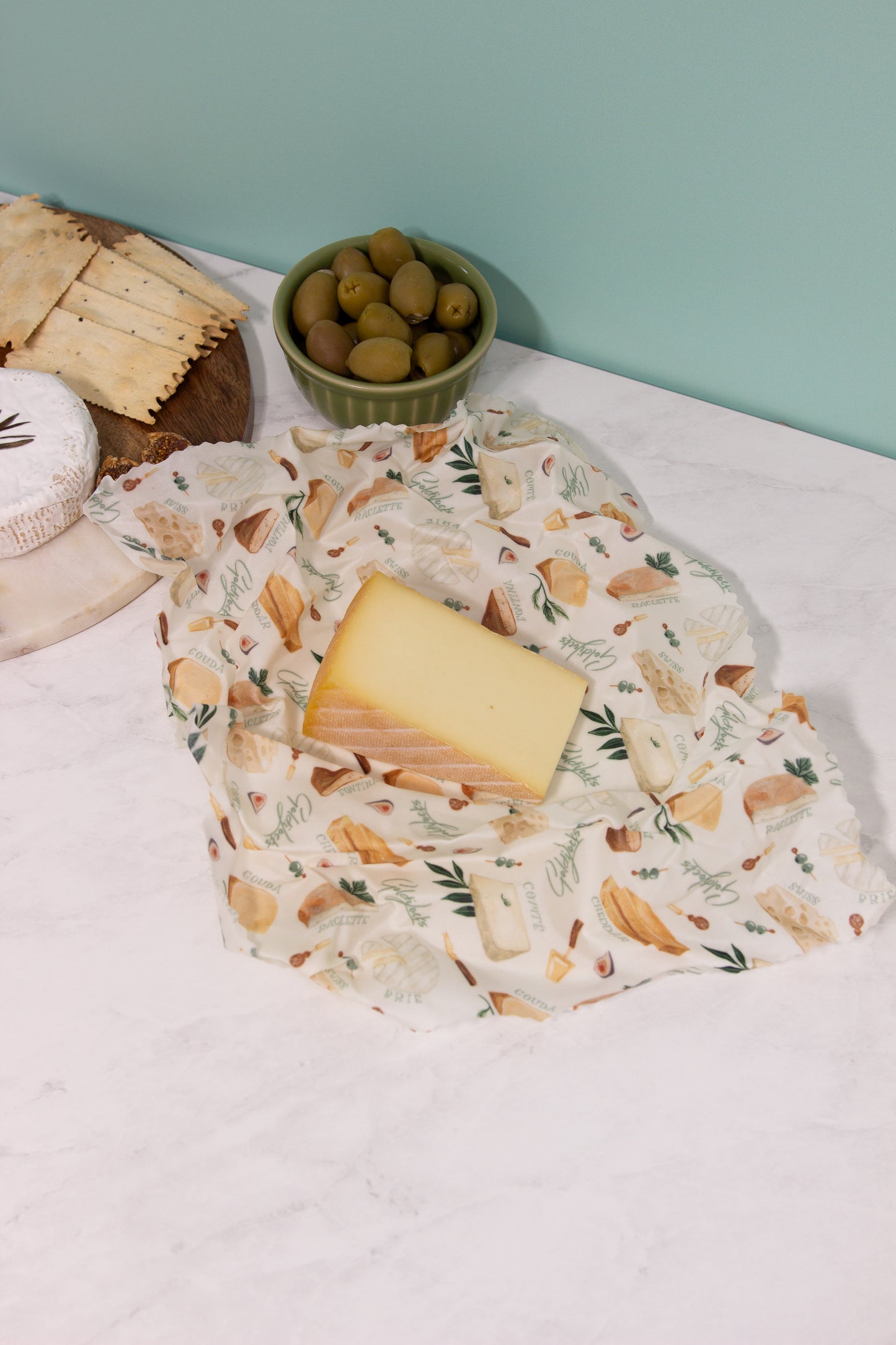 Beeswax Food Wrap Set - Avocado, Cheese & Onion