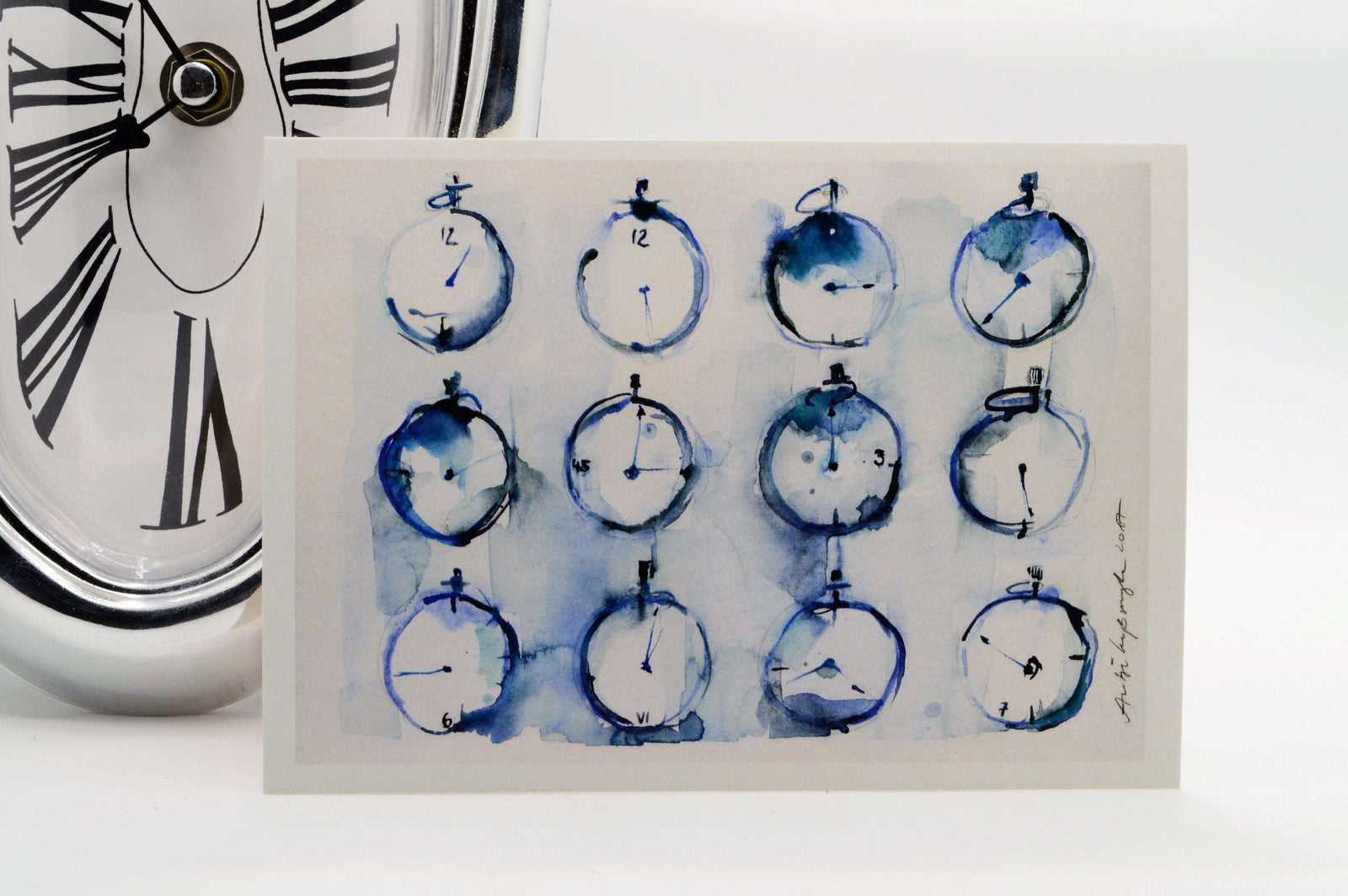 Clocks Postcard