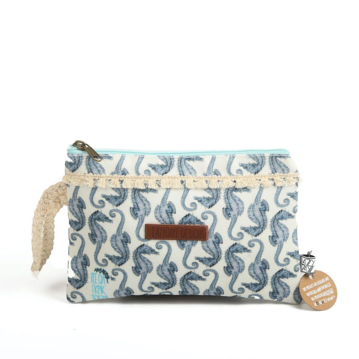 Persephone Seahorse Beach Pouch
