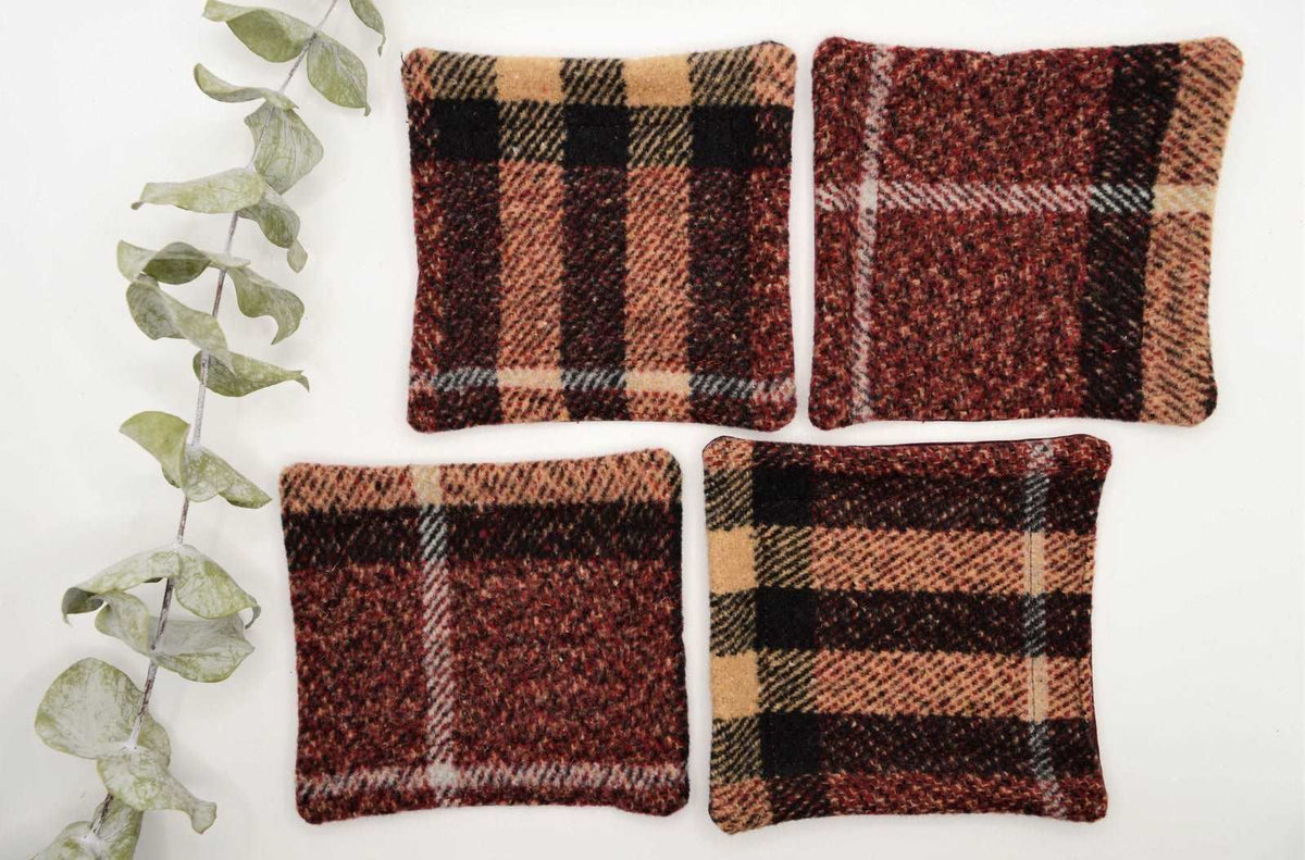 Fabric Coasters - Tartan