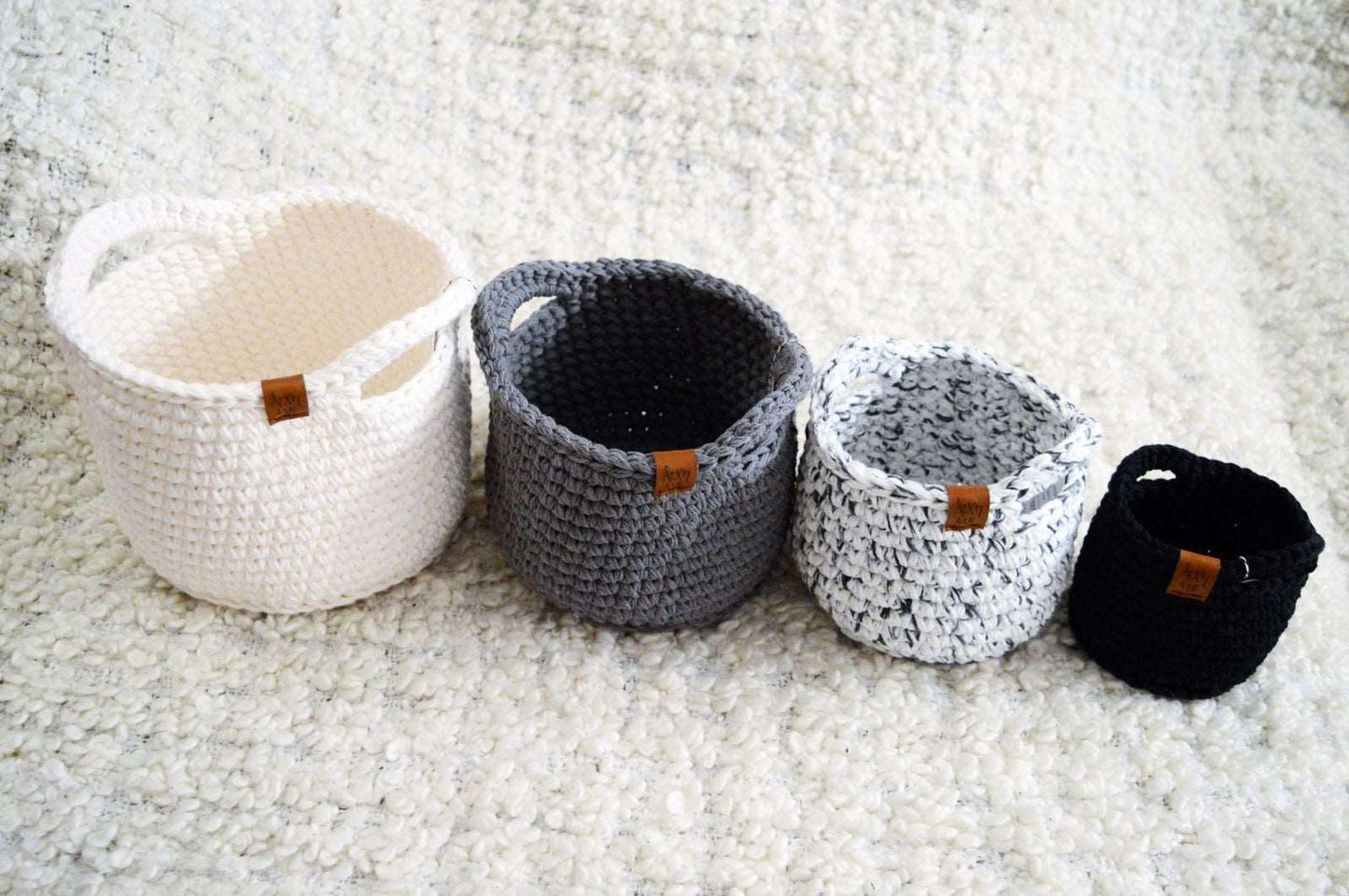 Cotton Basket - Medium Knitterme and Company
