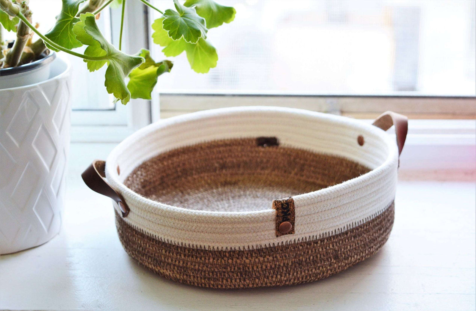 Cotton Rope Basket - Natural/Hemp