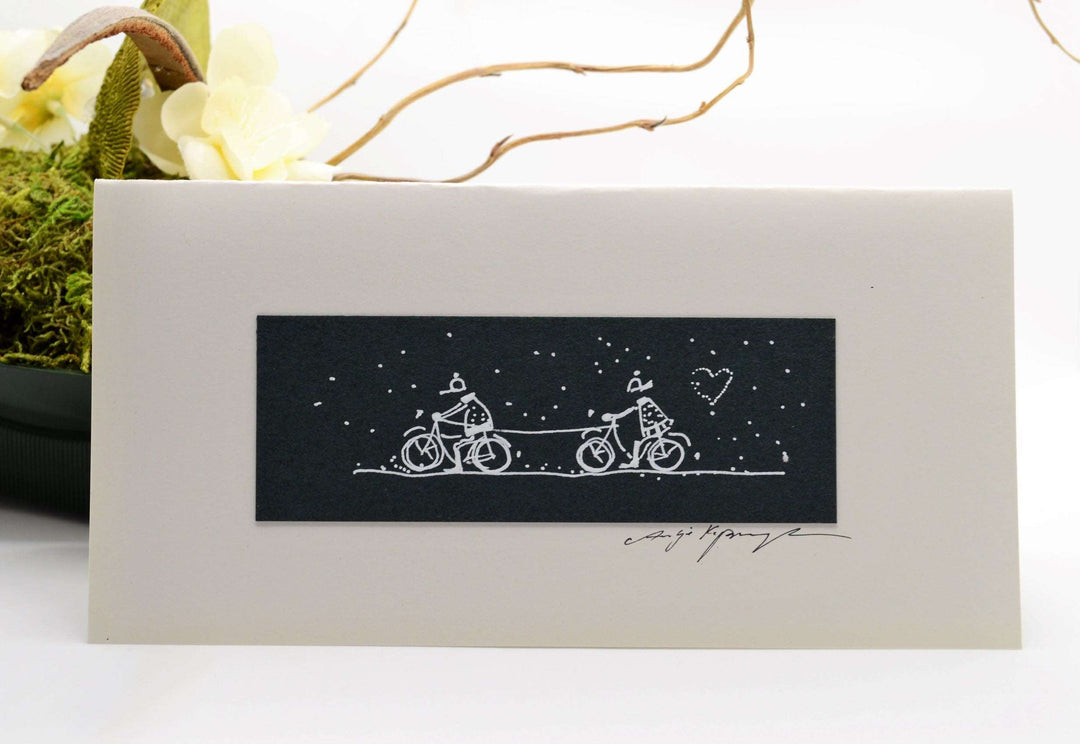 Cyclist Greeting Card