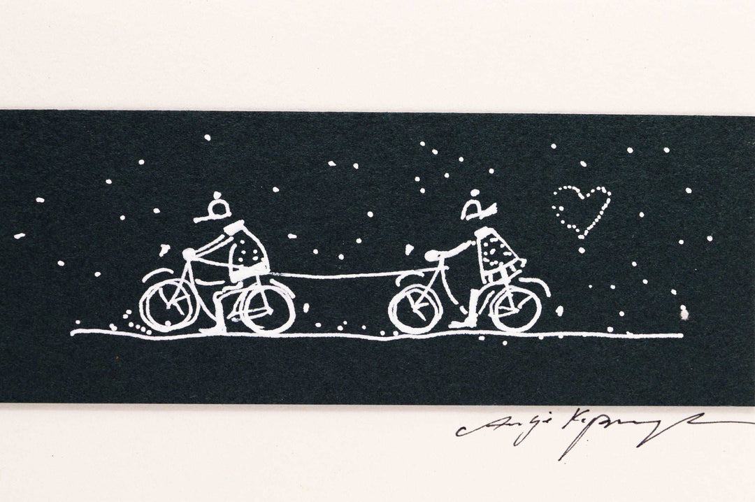 Cyclist Greeting Card