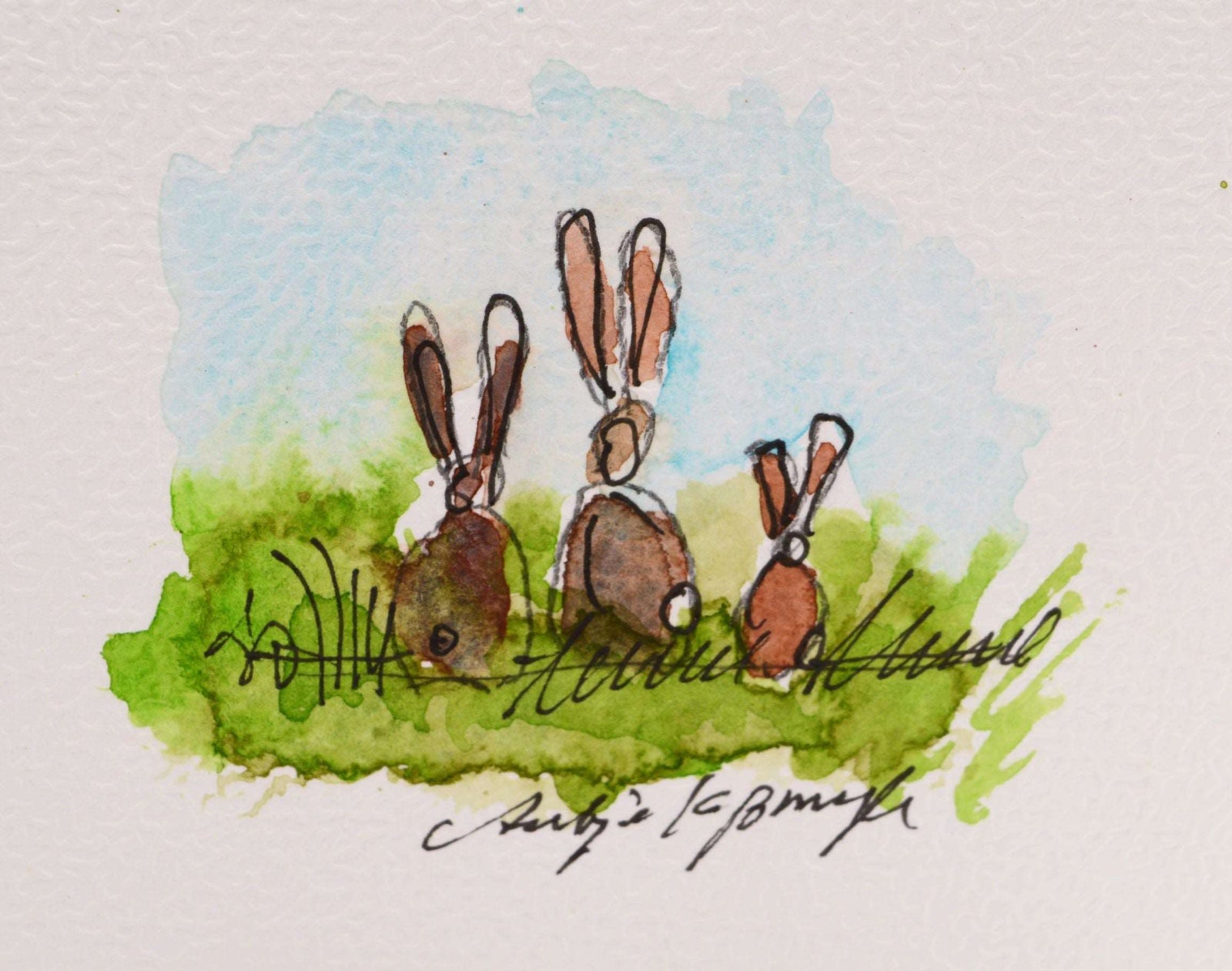 Easter Bunny Greeting Card