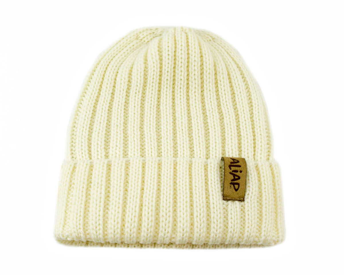 Baby Merino Wool Beanie - Cream / 0 - 12 months
