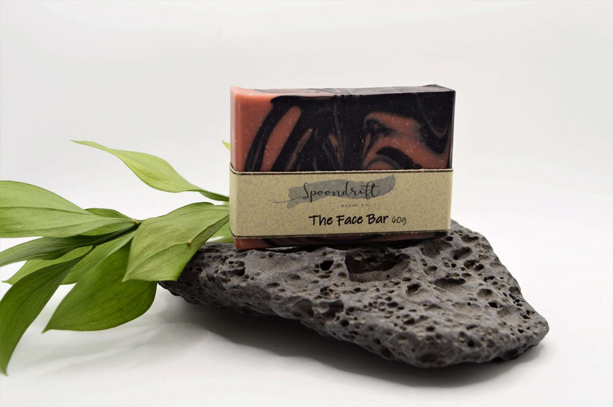 Activated Charcoal & Pink Clay Face Soap Bar