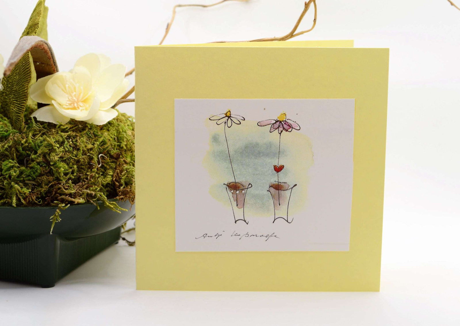 For Love and Flowers Greeting Card