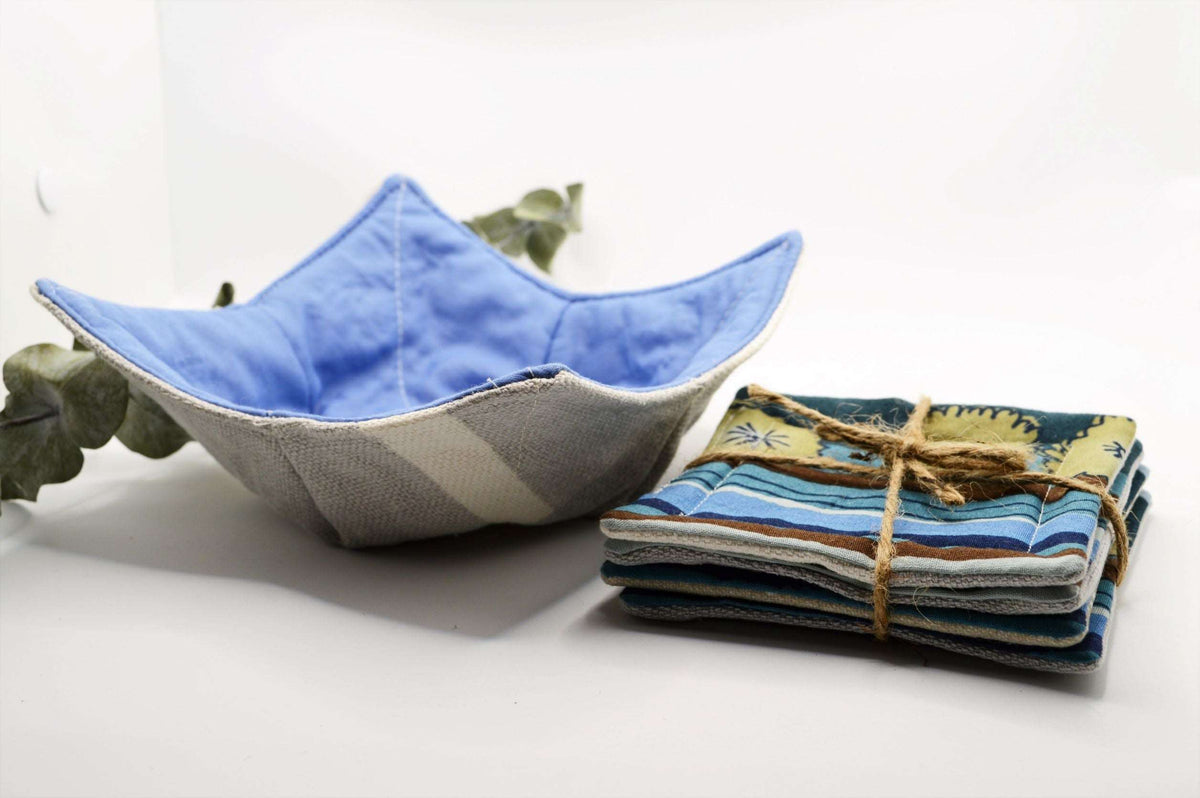 Bowl Cozy and Coaster Set - Calm