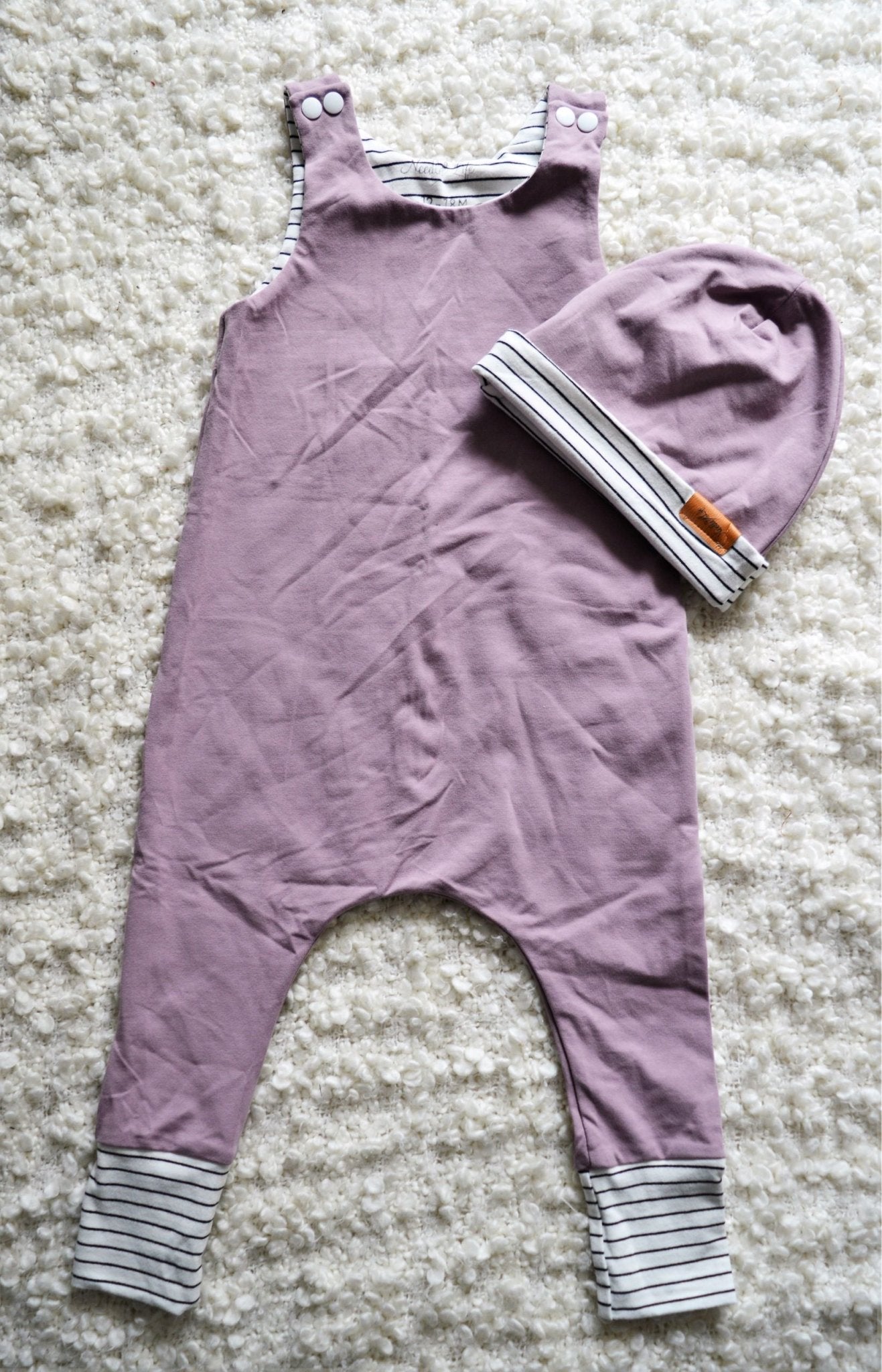 Mauve Taupe Romper Set - 12 - 18 months