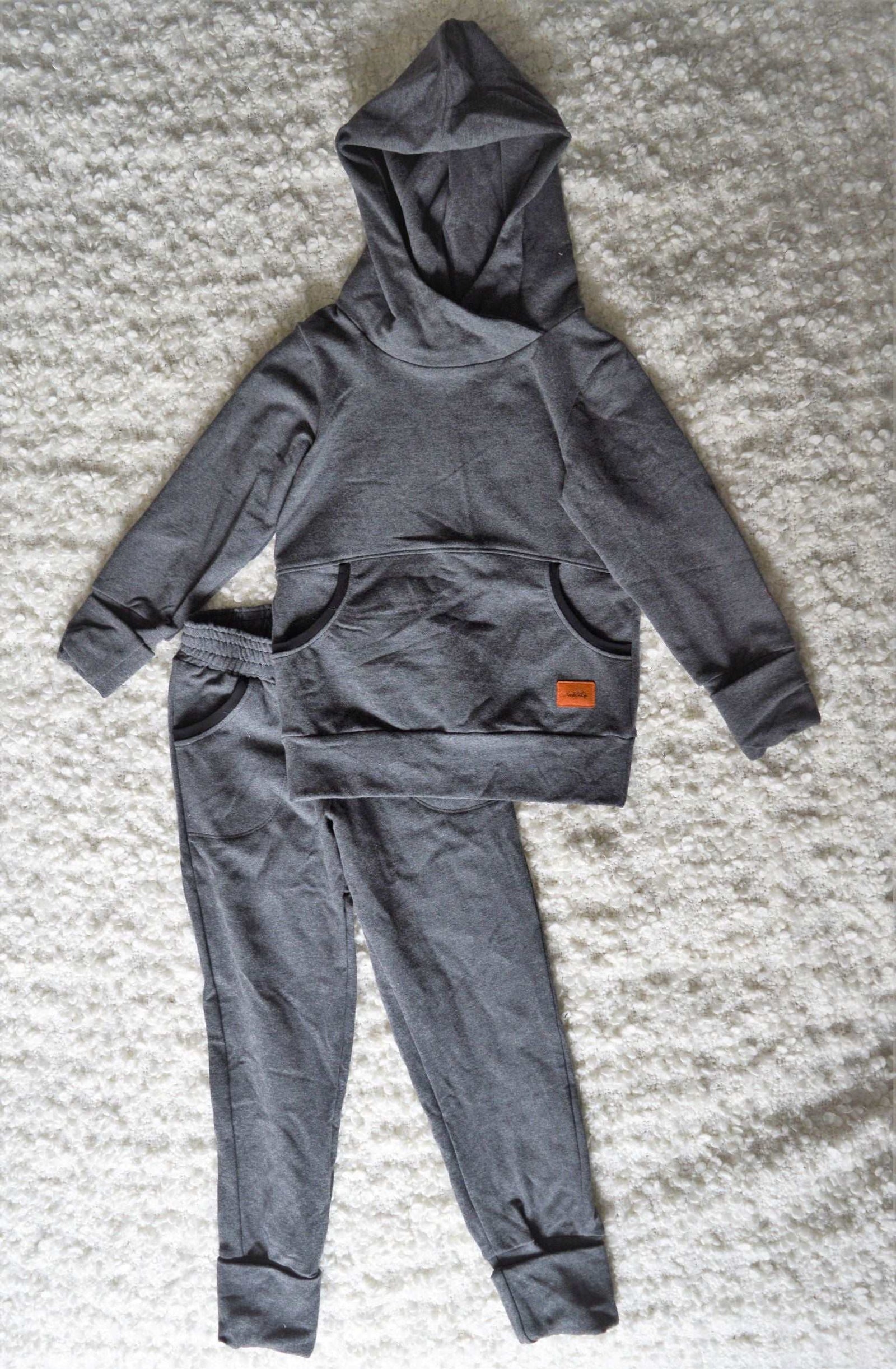 Gray Kids Loungewear Set - 6 - 9 years