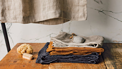 Linen Bath Towel - Charcoal