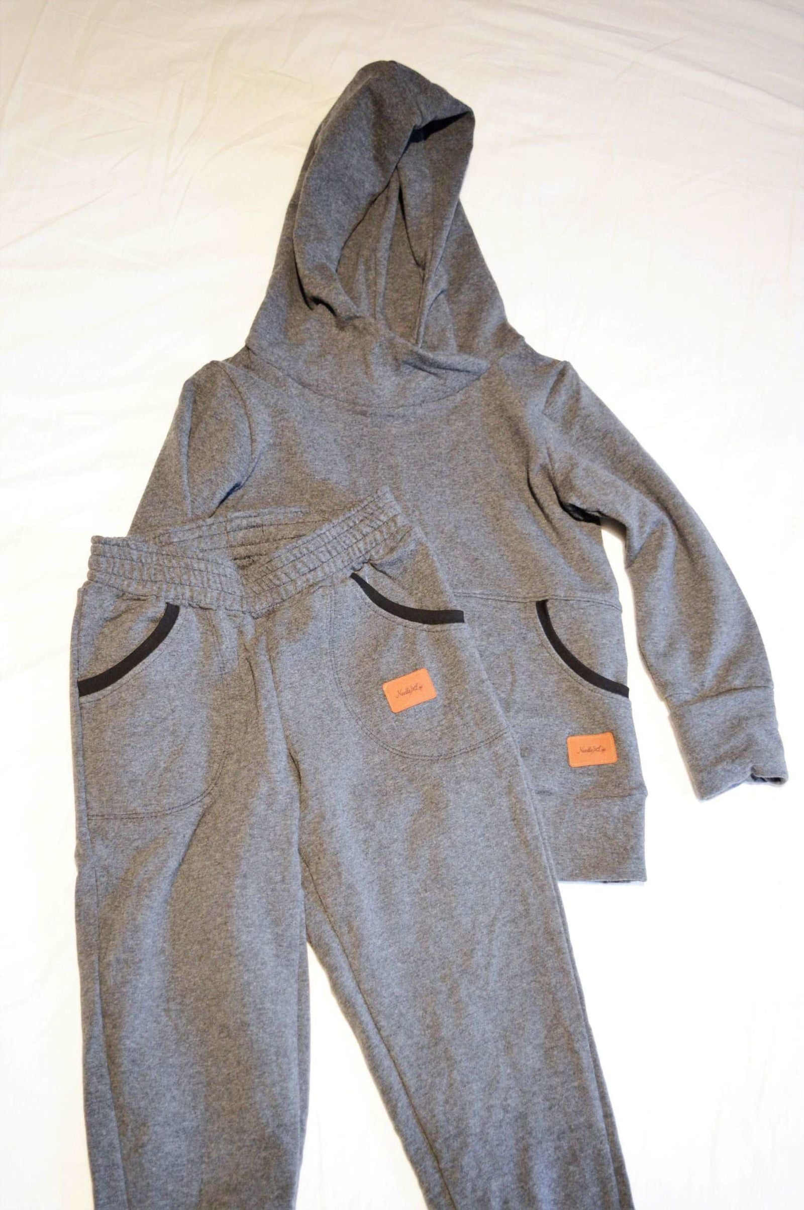 Gray Kids Loungewear Set - 6 - 9 years