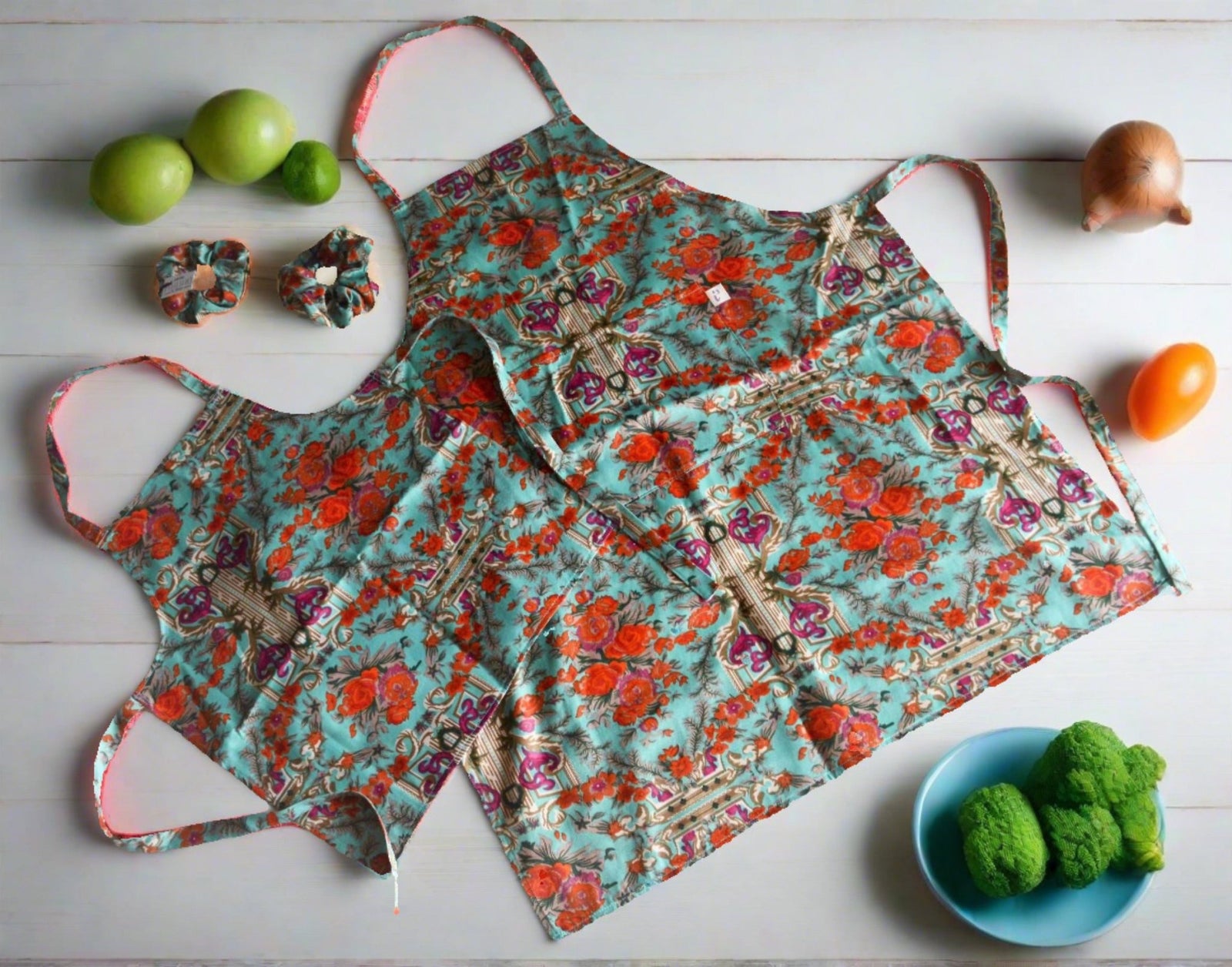 Adult and Kid Apron Set - Marrakesh