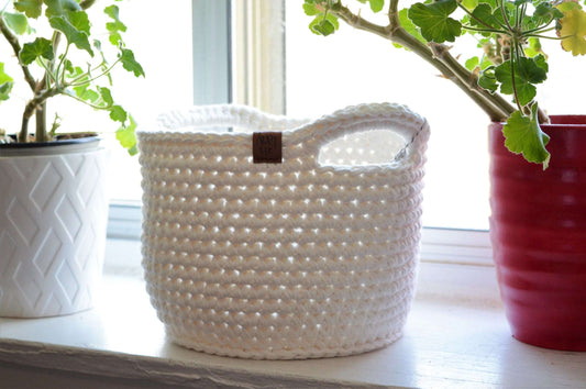 Cotton Basket - Large Knitterme and Company