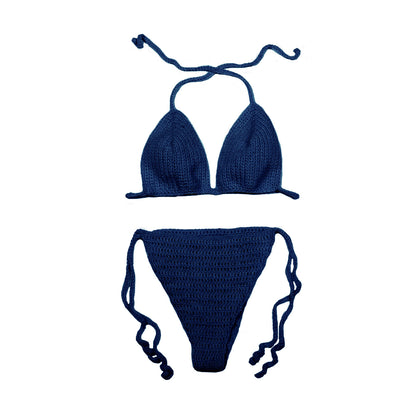 Crochet Bikini Top - Ocean Blue