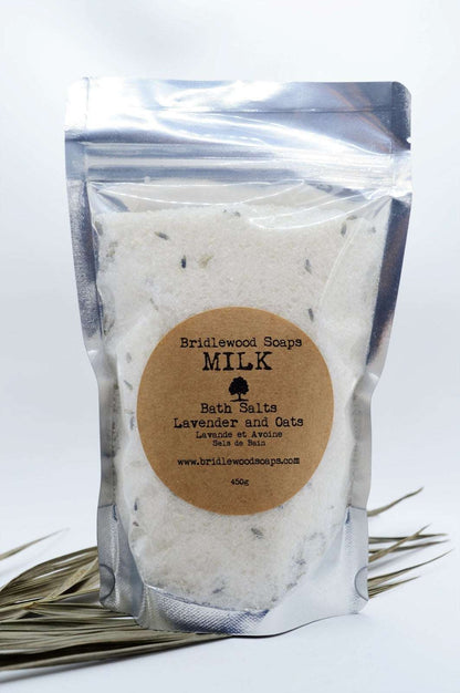 Epsom Bath Salts  - Milk Bridlewood Soaps