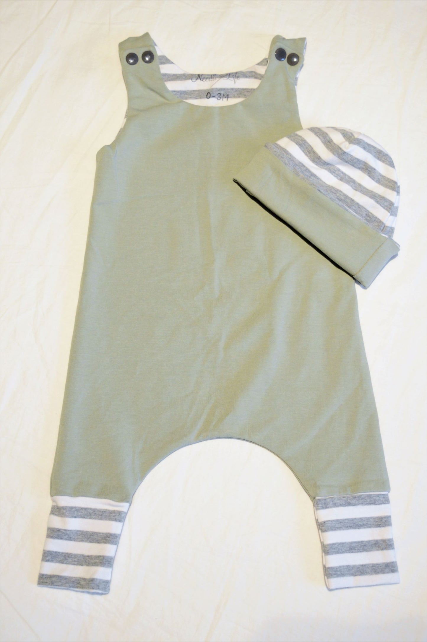 Sage Green Romper Set 0-3 months