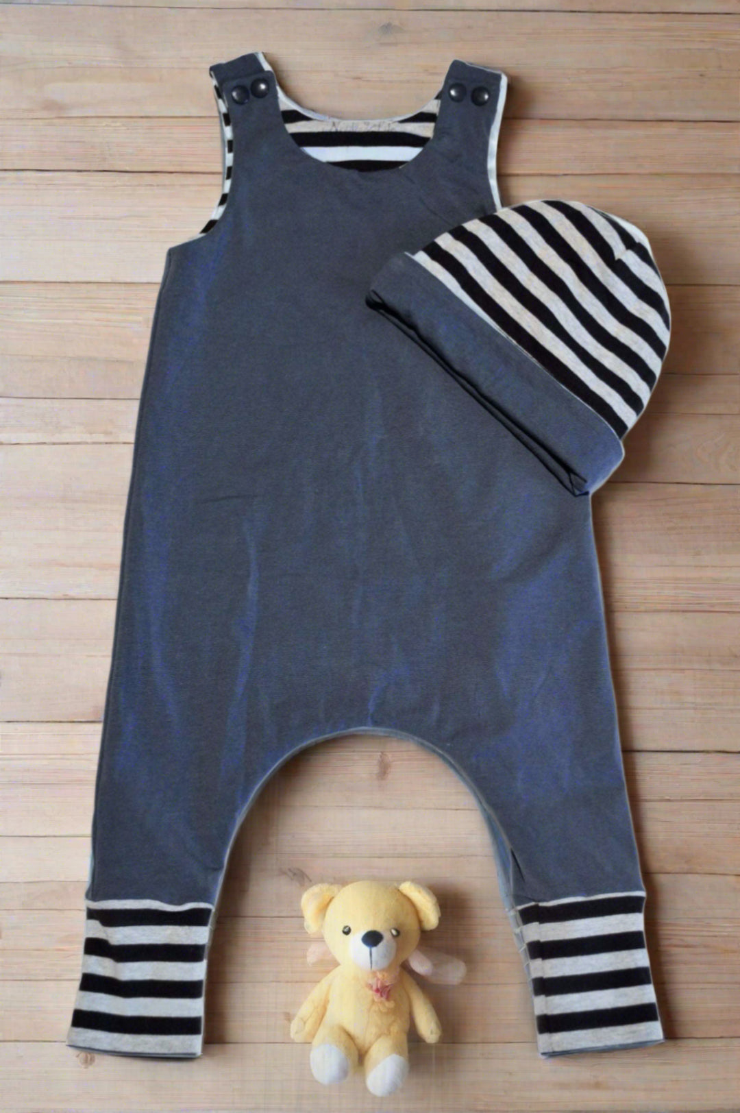 Blue Romper Set - 6-9 months