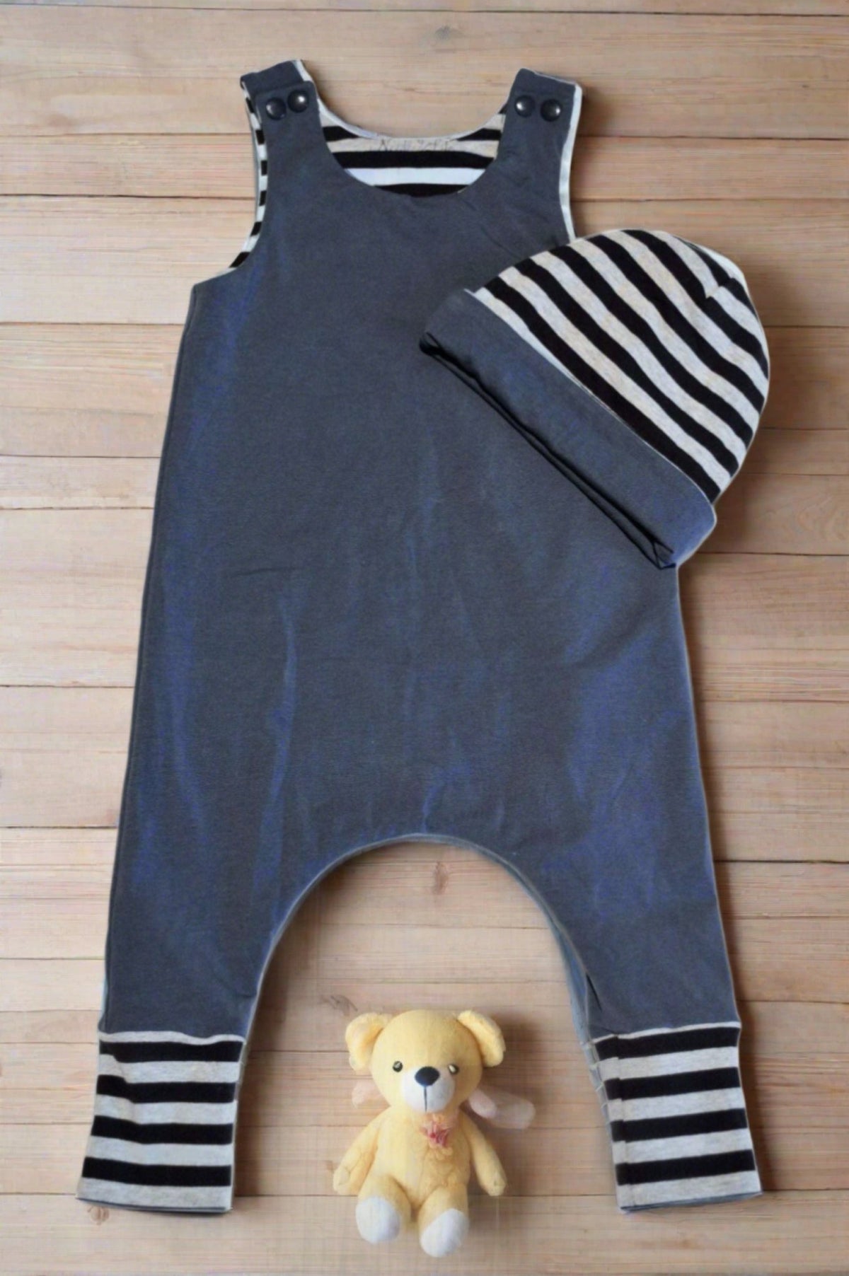 Blue Romper Set - 6 - 9 months