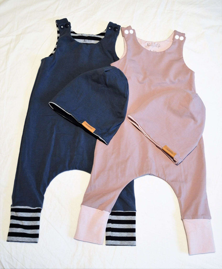 Blue Romper Set - 6-9 months