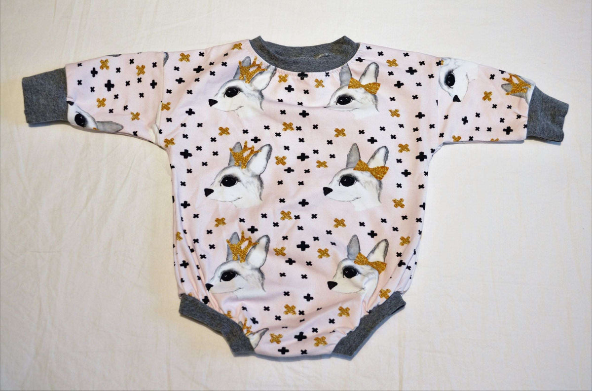 Deer Sweater Romper - 0 - 3 months
