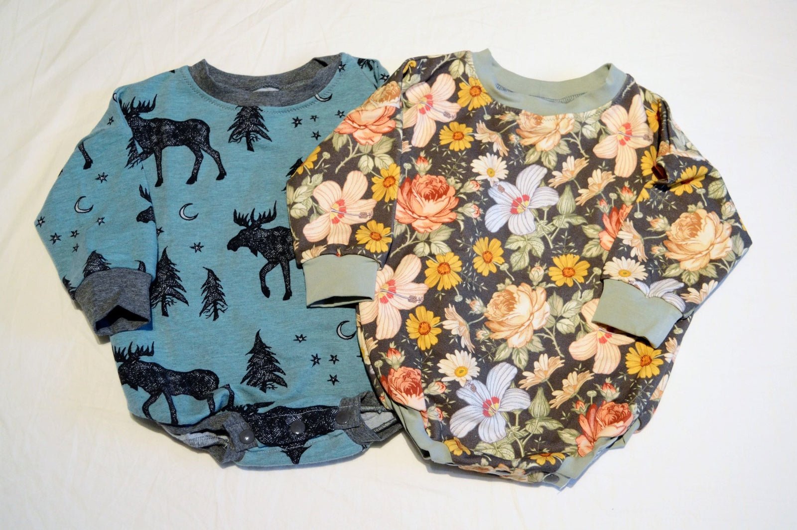 Moose Sweater Romper - 12 - 18 months