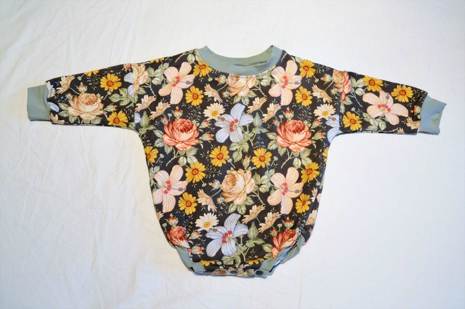 Flowers Sweater Romper - 12 - 18 months