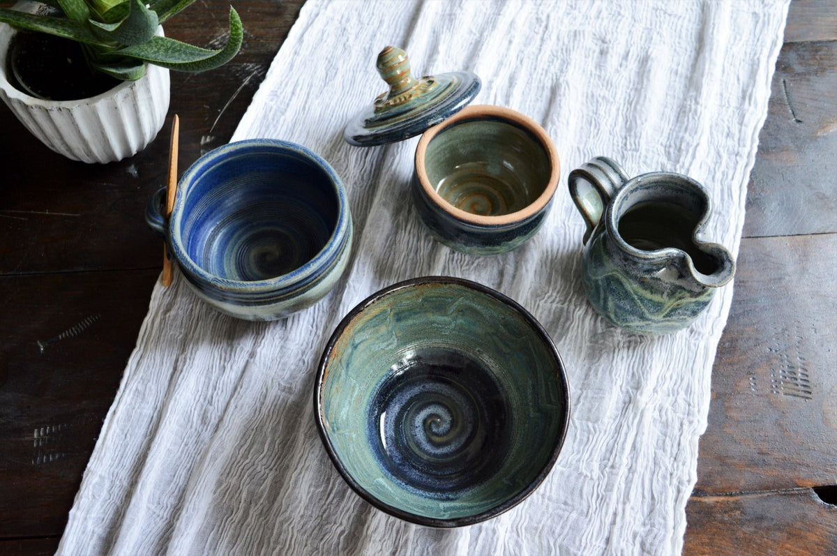 Small Serving Set - Blue Lagoon